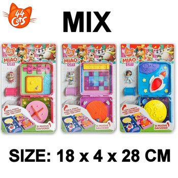 44CATS MIAO CITY OP KAART - AFM: 18x4x28 CM - MIX SOORTEN (40st.)