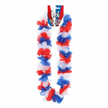 HAWAII KRANS - ROOD / WIT / BLAUW (12st.)