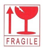 FRAGILE ETIKET / BREEKBAAR STICKER (45vel.)