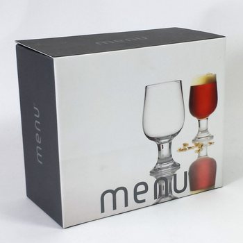 MENU - BIERGLAS VOOR DONKERBIER SET VAN 2 (1st.)