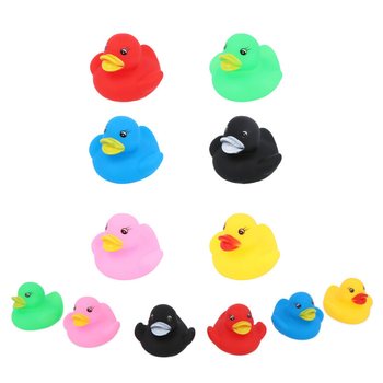 MIX KLEUREN BAD EENDJES - Afm 5x5x4 Cm. (144st.)