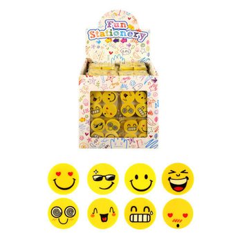 GUMMEN MODEL: 4-DELIGE SMILEY GUMMEN SET IN DISPLAY (120st.)