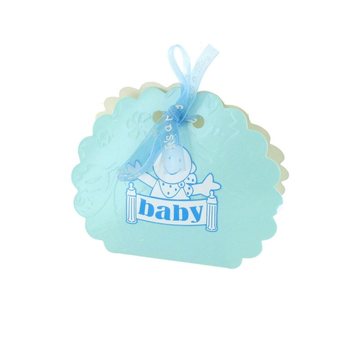 GEBOORTE VERPAKKING VOOR TRAKTATIES - BLAUW (12st.)