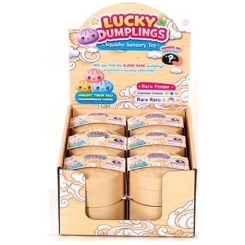 RAGE - LUCKY DUMPLINGS - Squishy Bun Dumplings GROOT Afm. 8.5 x 8.5 x 4.8 Cm - IN DISPLAY (12st.)