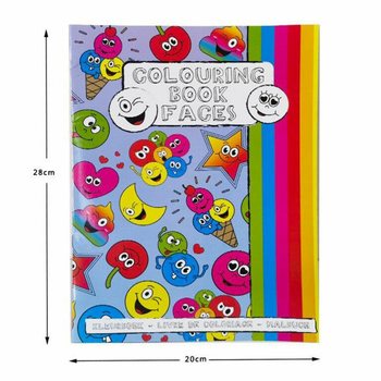 A4 - SMILEY KLEURBOEK  21x28 Cm, MET STICKERS (12st.)
