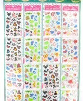HARTEN STICKERS OP KAART (16st.)