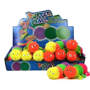 PUFFERBAL IN DE VORM VAN EEN RUPS (12st.)