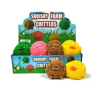 SQUISHY FARM GRITTERS MET LICHT (12st.)