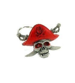 DOODSHOOFD PIRATEN SLEUTELHANGER (24st.)