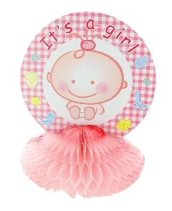 GEBOORTE TAFEL DECORATIE - BABY ROZE (12st.)