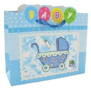 GEBOORTE TAS - BABY BLAUW (12st.)
