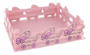 DECORATIE MANDJE - BABY ROZE (2st.)