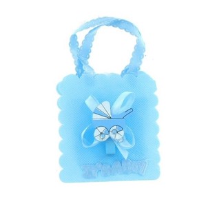 GEBOORTE TASJE VOOR TRAKTATIES - BLAUWE KINDERWAGEN (12st.)