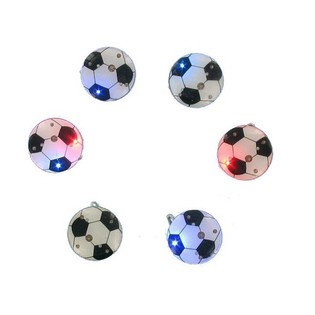 VOETBAL BUTTON MET VERLICHTING (25st.)