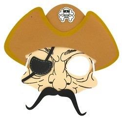 FOAM PIRATENMASKER (12st.)