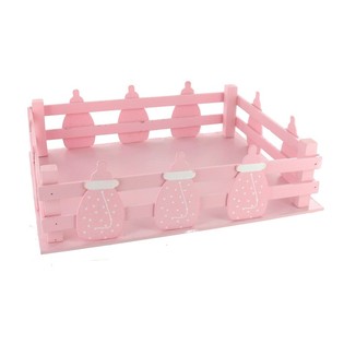 ROZE DECORATIE KRATJE - DRINKFLESJES