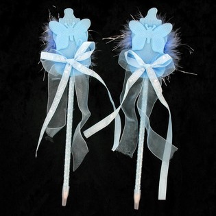 BLAUWE GEBOORTE PEN (12st.)