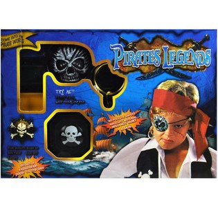 GROTE PIRATENSET MET SCHMINK (2st.)