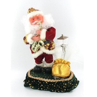BEWEGENDE KERSTMAN MET SAXOFOON