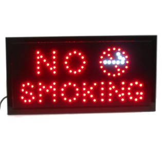 LED RECLAMEBORD - NO SMOKING
