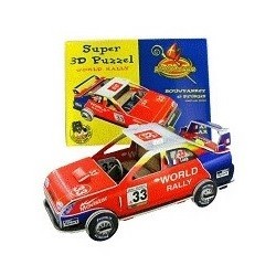 SUPER 3-D PUZZEL "WORLD RALLY" (6st.)