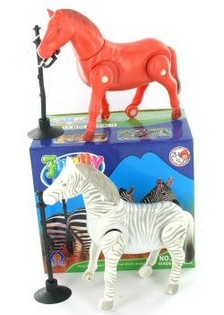MANEGE PAARD & ZEBRA IN DOOS