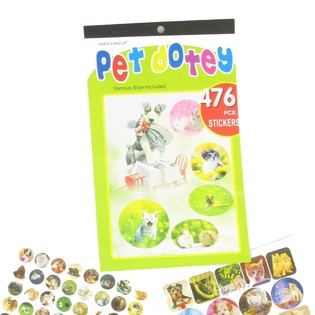 STICKER BOEKJE MODEL - DIEREN (12st.)
