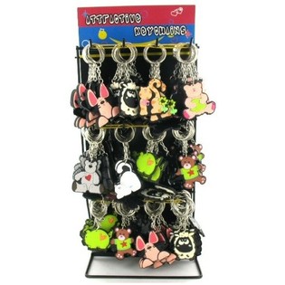 DISPLAY MET SLEUTELHANGERS: DIEREN (144st.)