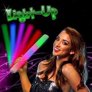 LED FOAM STICKS - MULTI COLOR PARTY STAAF (25st.)