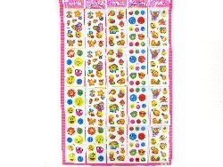 PLAK STICKERS OP KAART - MODEL 2 (20st.)