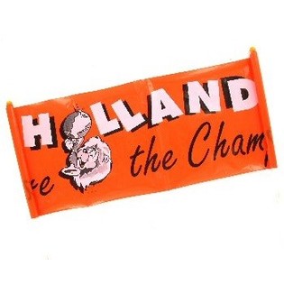 WK VOETBAL "WE ARE THE CHAMPIONS" BANNER (36st.)