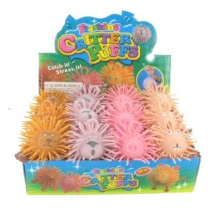 GRITTER PUFF BALLEN MET LICHT (12st.)