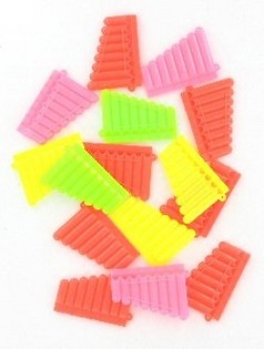 PLASTIC GRABBELTON FLUITJES (98.st.)