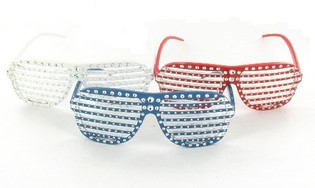SHUTTER SHADES BRIL MET BLING BLING (10st.).