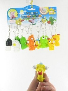 DIERENSLEUTELHANGER MET GROTE OGEN (12st.)