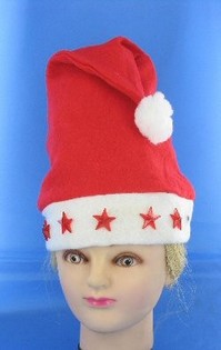 KERSTMUTS met LICHTGEVENDE STERREN (9st)