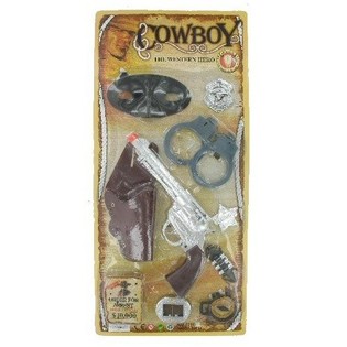 GROTE COWBOY SET OP KAART (6st.)