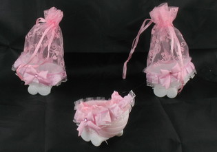 DECORATIE KINDERWAGEN - BABY ROZE (20st.)