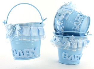 KLEINE BLAUWE DECORATIE EMMERTJES (10st.)