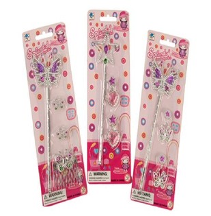 SPLENDID MEISJES TOVERSTAF SET OP KAART (12st.)