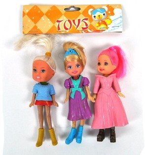 3 POPPETJES IN ZAKJE (10st.)