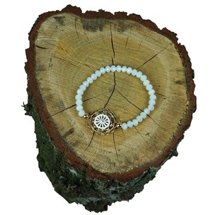 ARMBAND WIT MET BEDEL (1st)