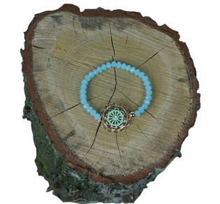 ARMBAND BLAUW MET BEDEL (1st)