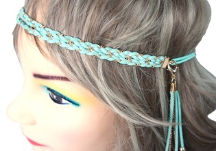 HAARBAND MET VEREN MINT (1st)