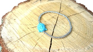 IBIZA LOOK ARMBAND SILVER MET BUDDHA (1st)