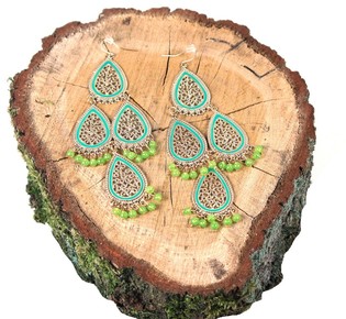 OORBEL TURQUOISE GROEN (1st)