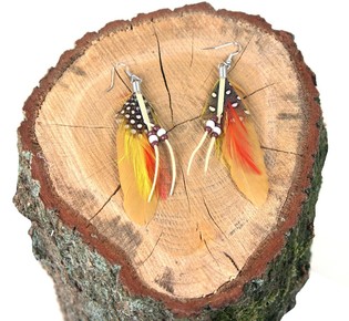 OORBELLEN VEER BRUIN (1st)