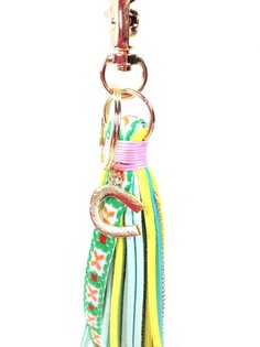 LUXE TASSEN/SLEUTELHANGER GROEN/GEEL (1st)