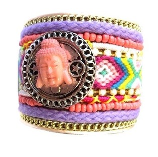 LUXE IBIZA LOOK ARMBAND MULTICOLOR BUDDHA (1st)