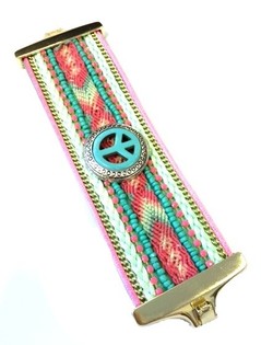 LUXE BREDE ARMBAND MINT PEACE (1st)
